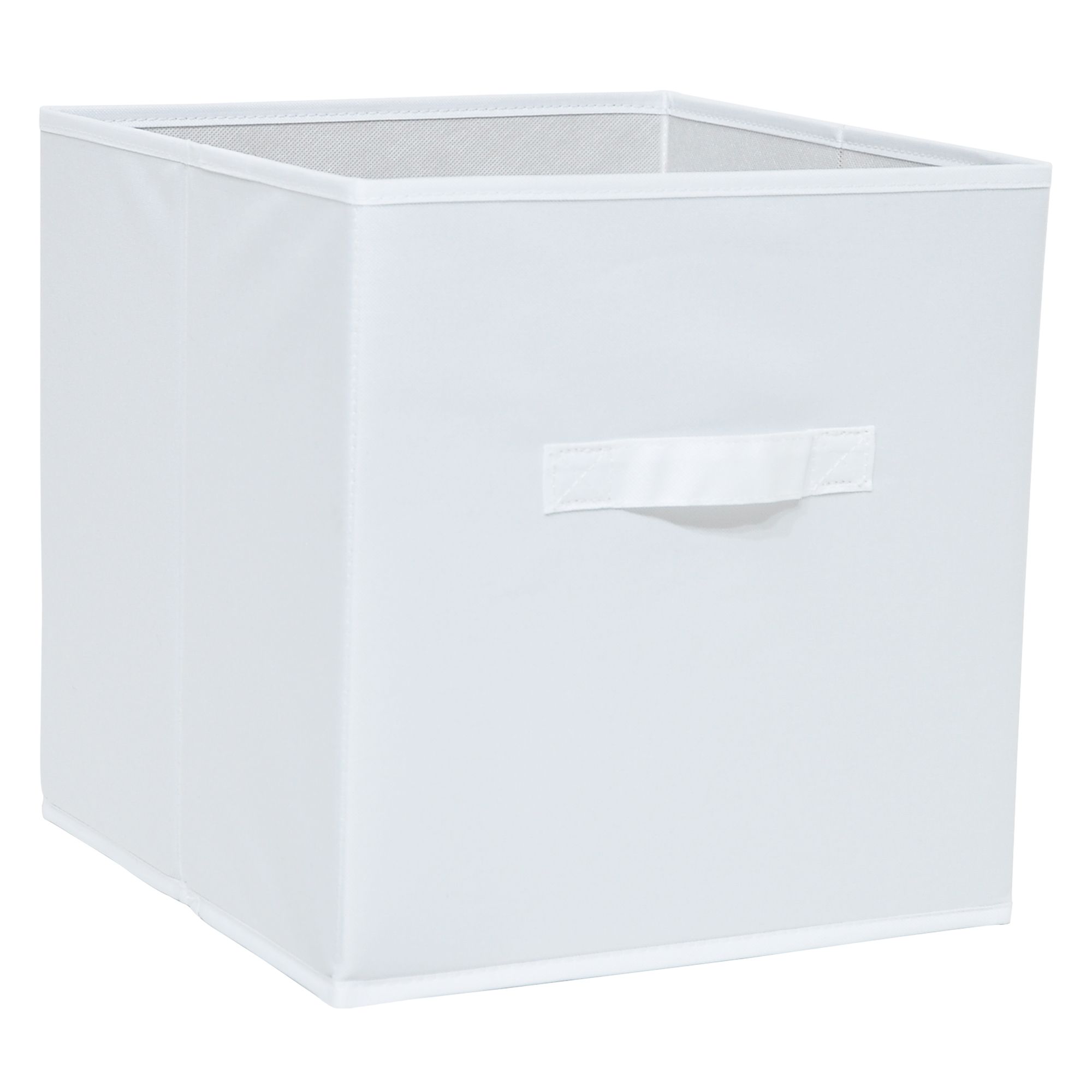 GoodHome Mixxit White Cardboard, polyester (PES) & polypropylene (PP) Storage basket (H)31cm (W)31cm
