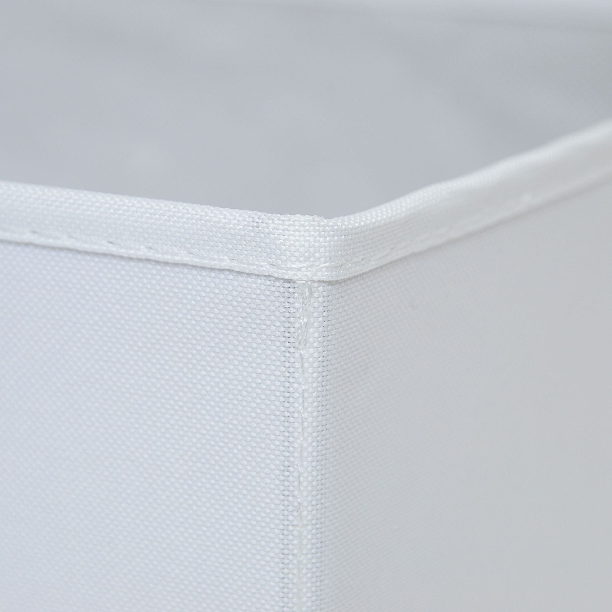 GoodHome Mixxit White Cardboard, polyester (PES) & polypropylene (PP) Storage basket (H)31cm (W)31cm