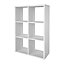GoodHome Mixxit White Freestanding 6 shelf Rectangular Shelving unit, (H)1080mm (W)735mm