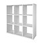 GoodHome Mixxit White Freestanding 9 shelf Cube Shelving unit, (H)1080mm (W)735mm