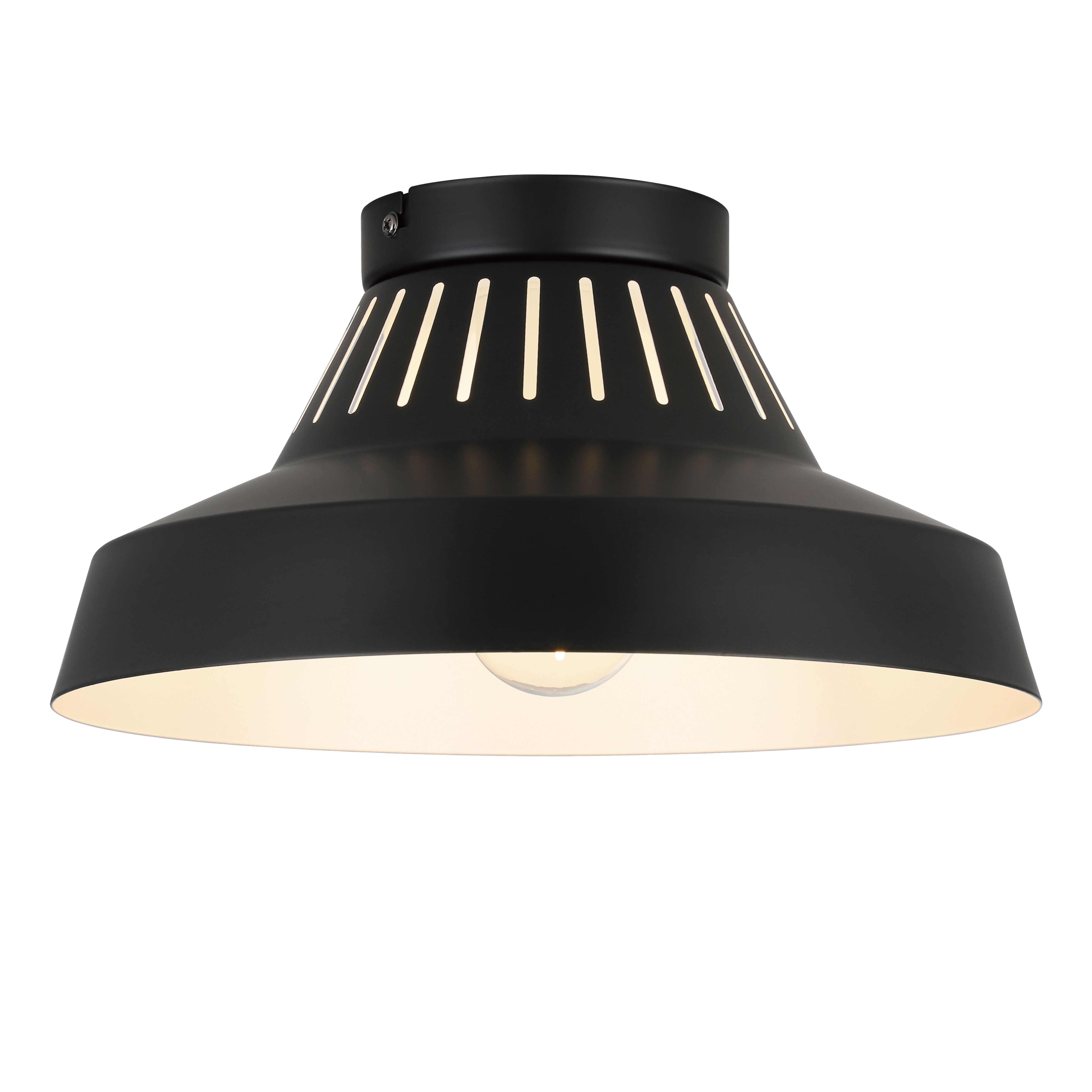 GoodHome Modern Matt Metal Black Ceiling light