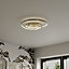 GoodHome Modern Metal & plastic Chrome effect LED Ceiling light
