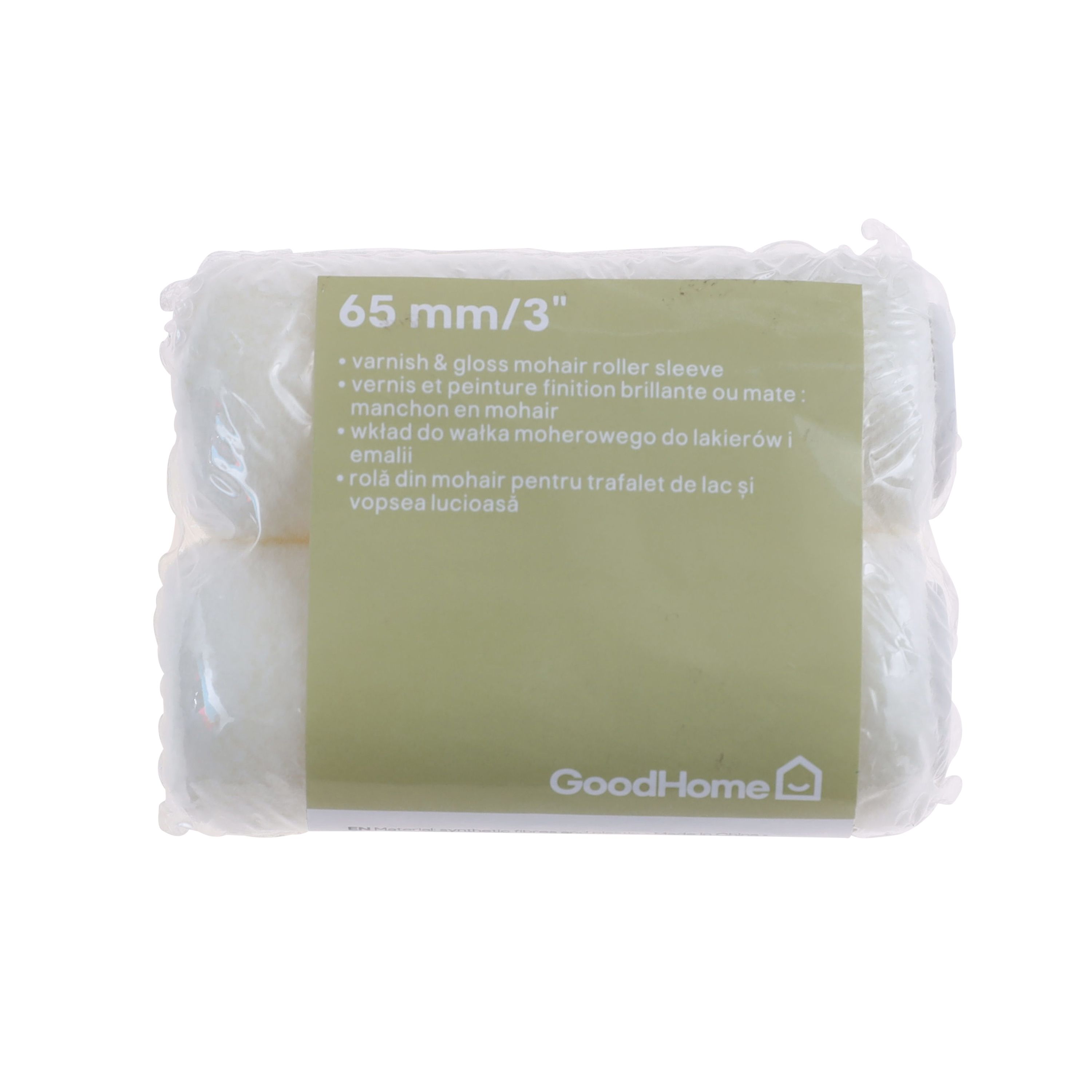GoodHome Mohair Interior Roller sleeve, (L)65mm, Pack of 2