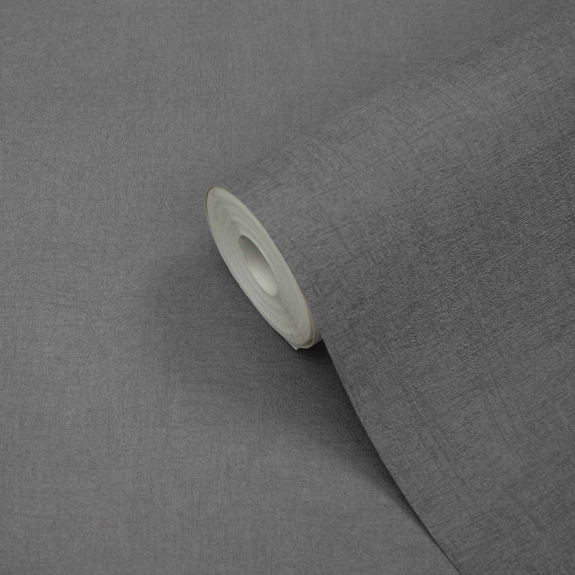 GoodHome Moivre Dark grey Concrete effect Contemporary Textured Wallpaper