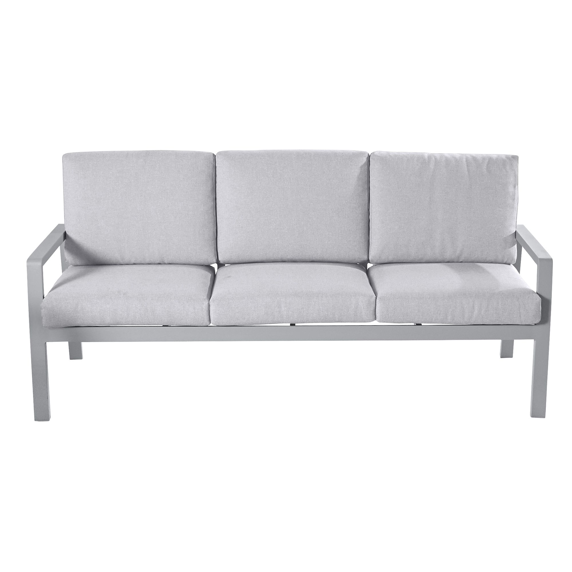 GoodHome Moorea Steel grey Metal 5 Seater