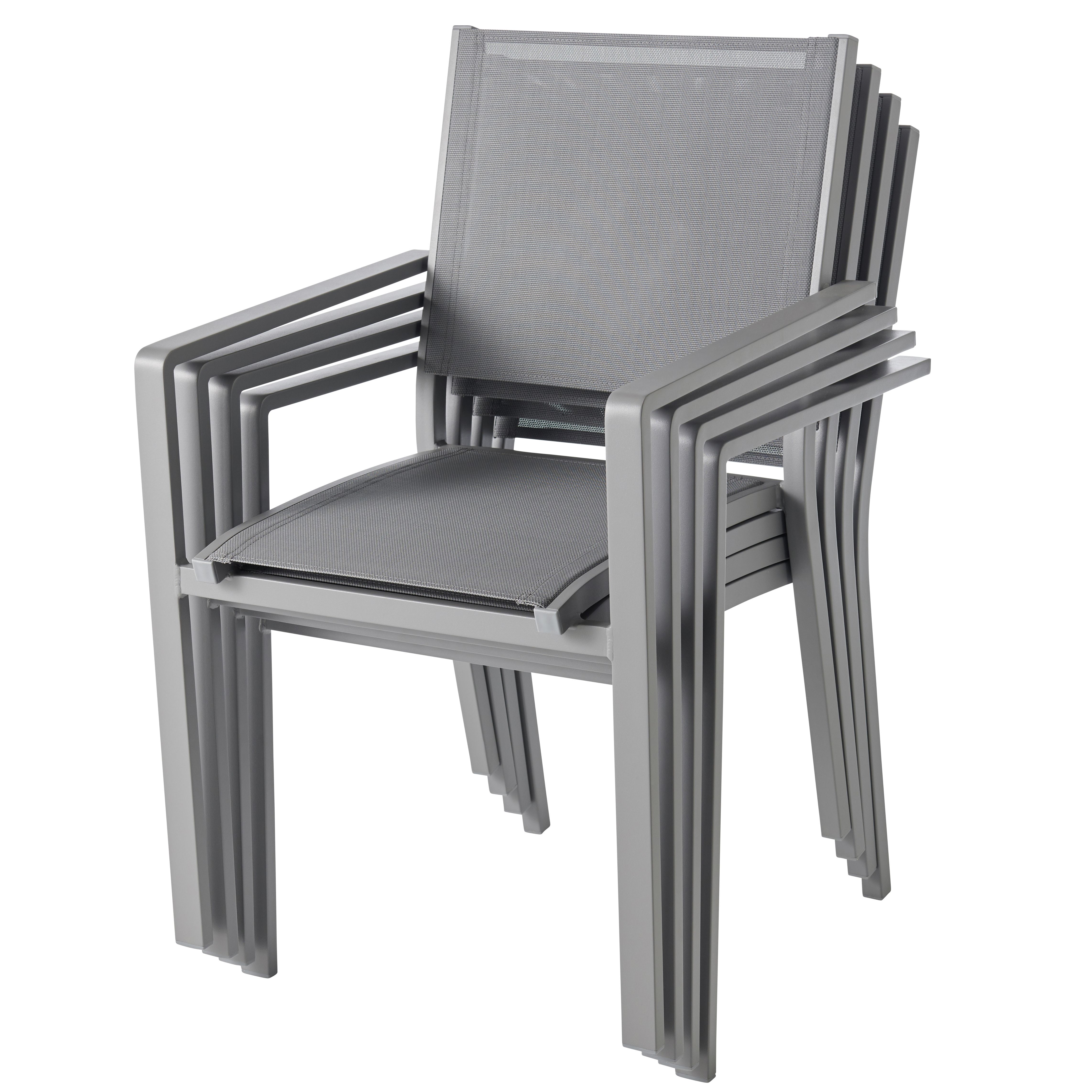 Moorea Metal 6 seater Dining set with Standard chairs - 8