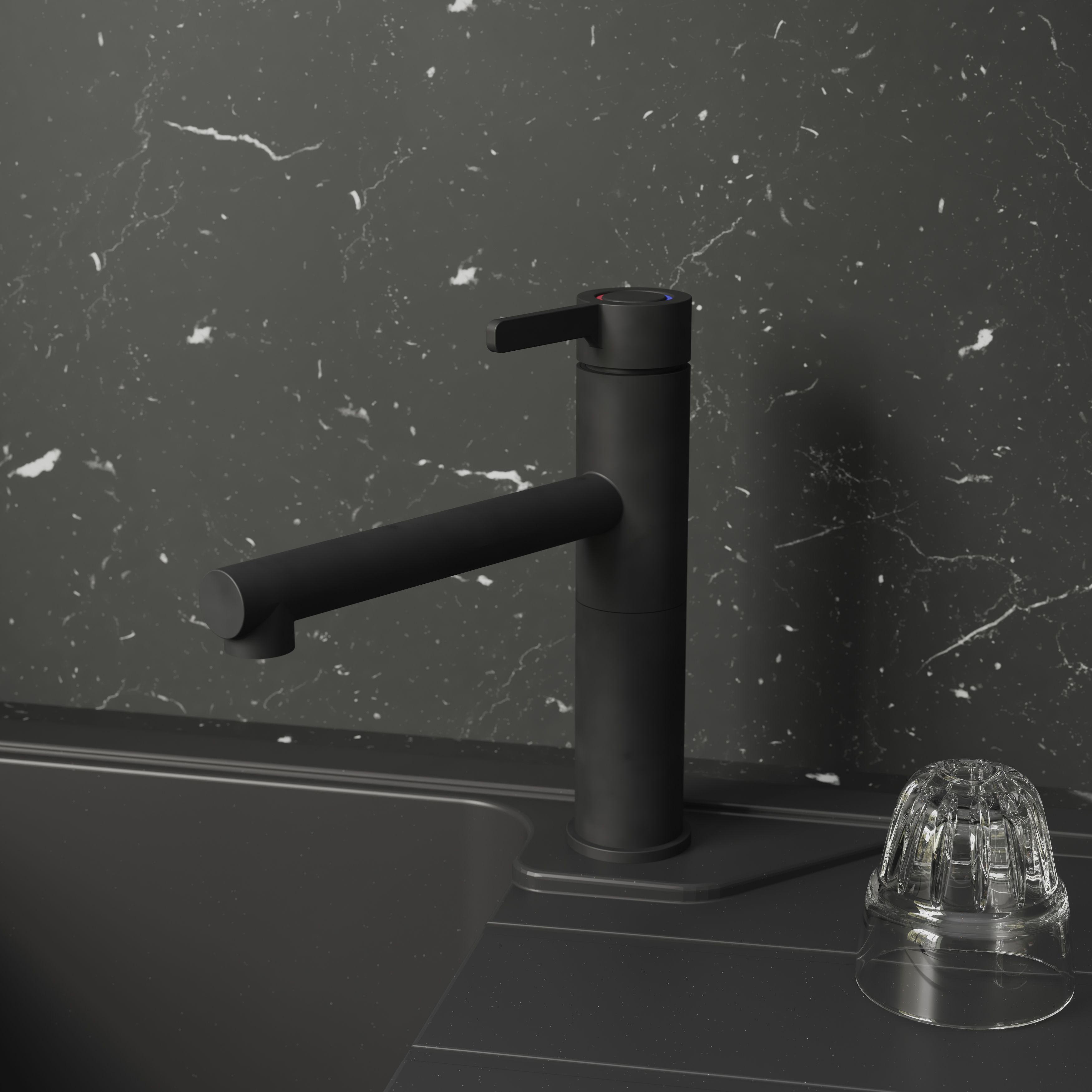GoodHome Morita Black Graphite effect Kitchen Top lever Tap | DIY 