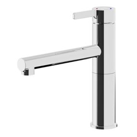 GoodHome Morita Chrome-plated Kitchen Top lever Tap
