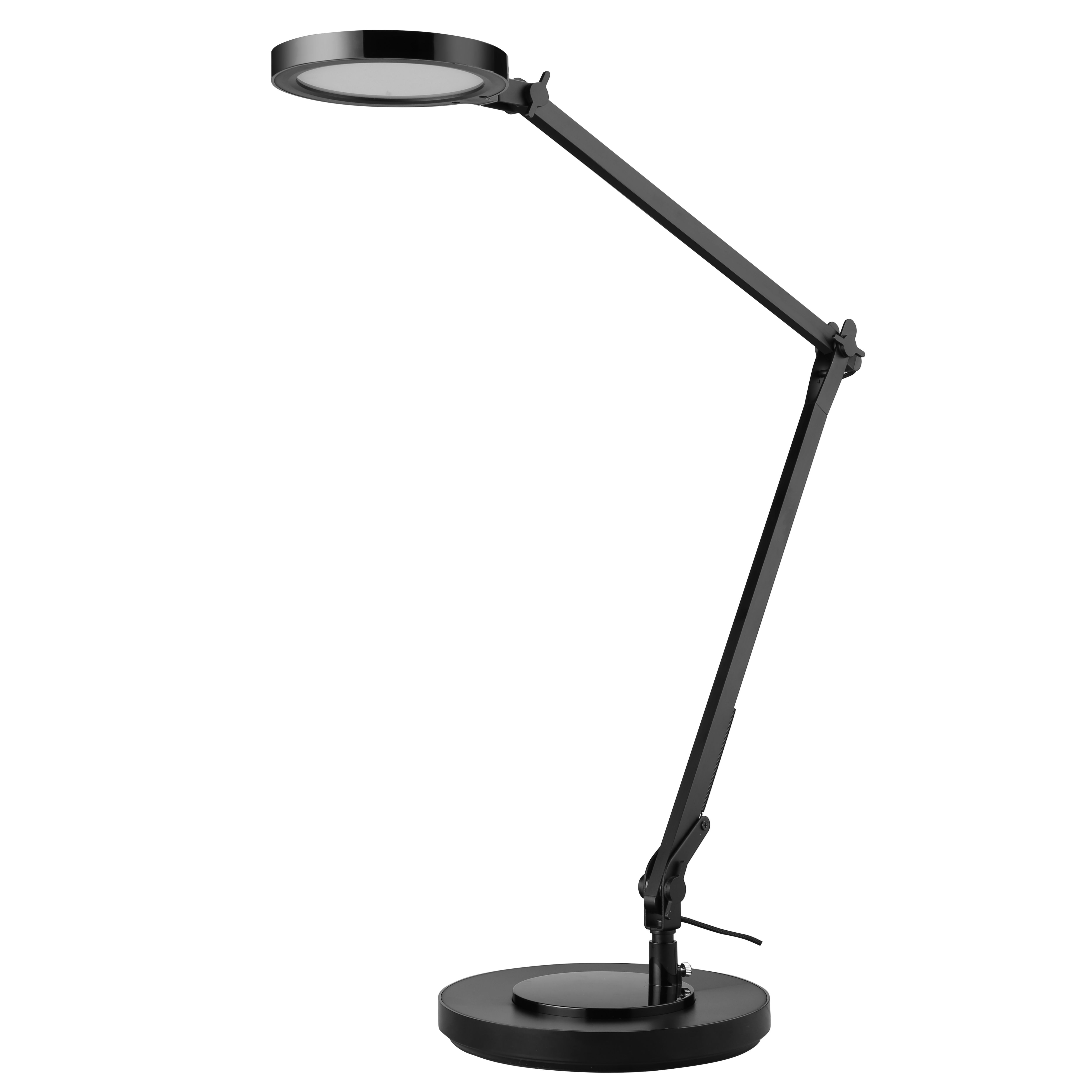 GoodHome Moxette Matt Black Clip-on desk lamp
