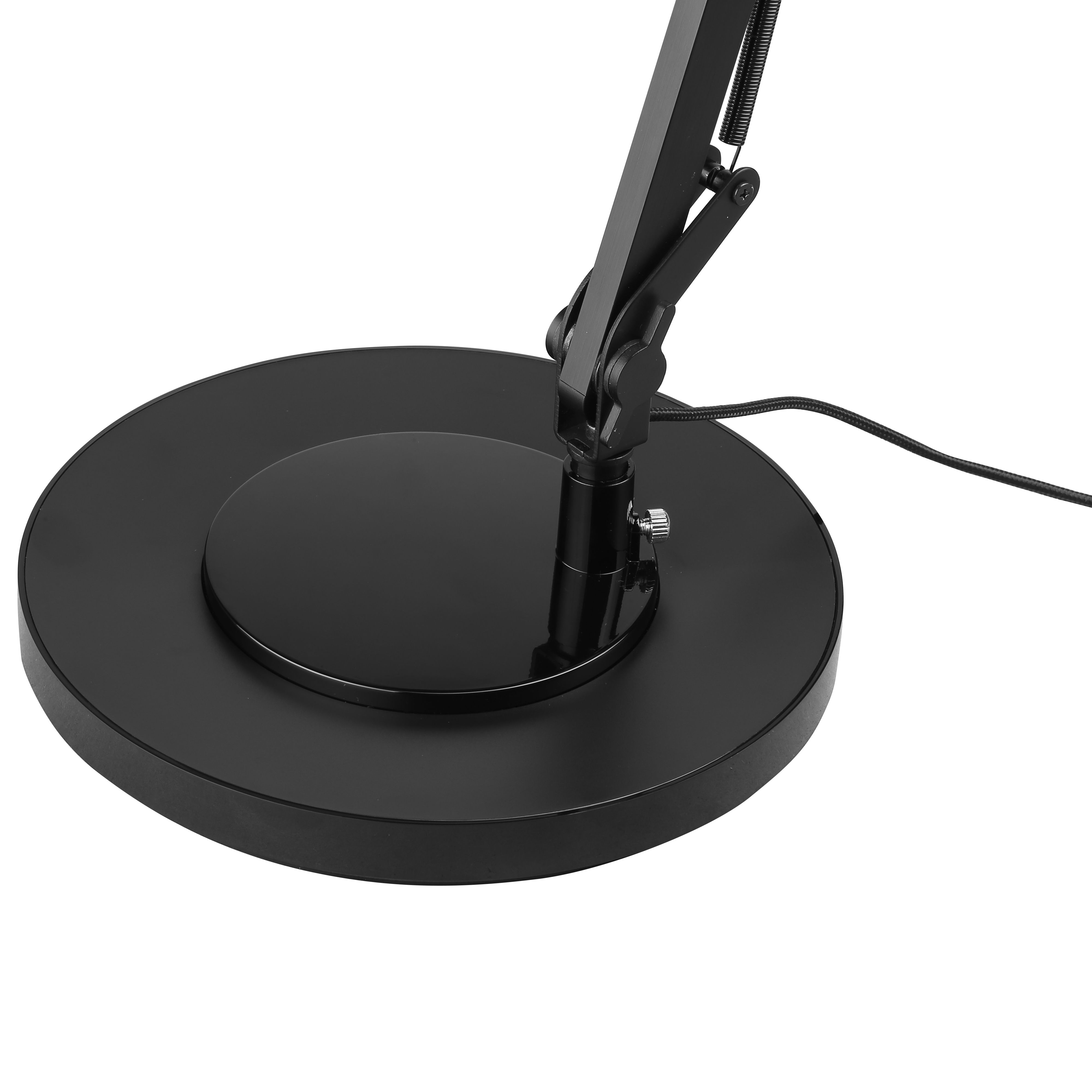 GoodHome Moxette Matt Black Clip-on desk lamp