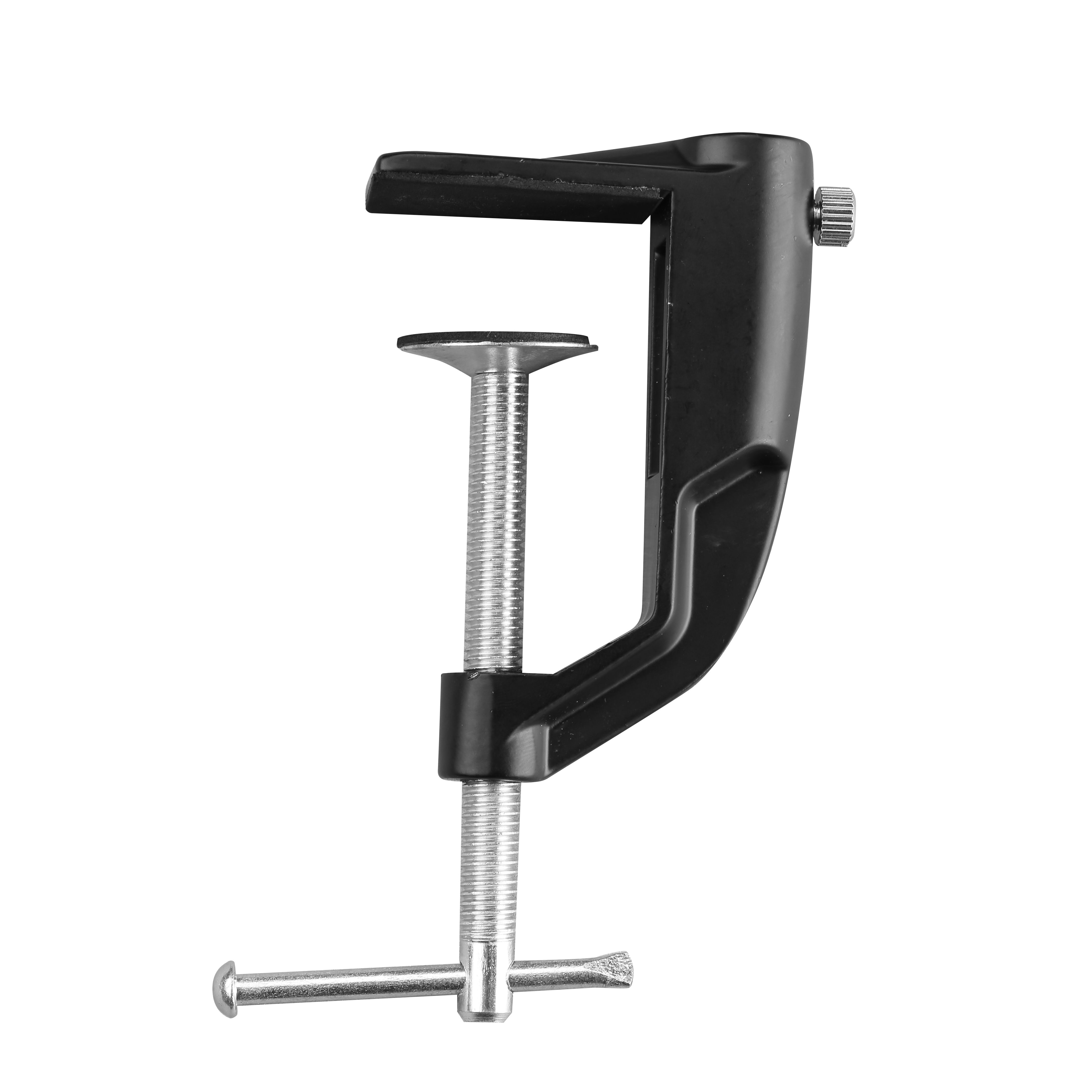 GoodHome Moxette Matt Black Clip-on desk lamp
