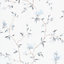 GoodHome Mugga Blue Floral Glitter effect Textured Wallpaper