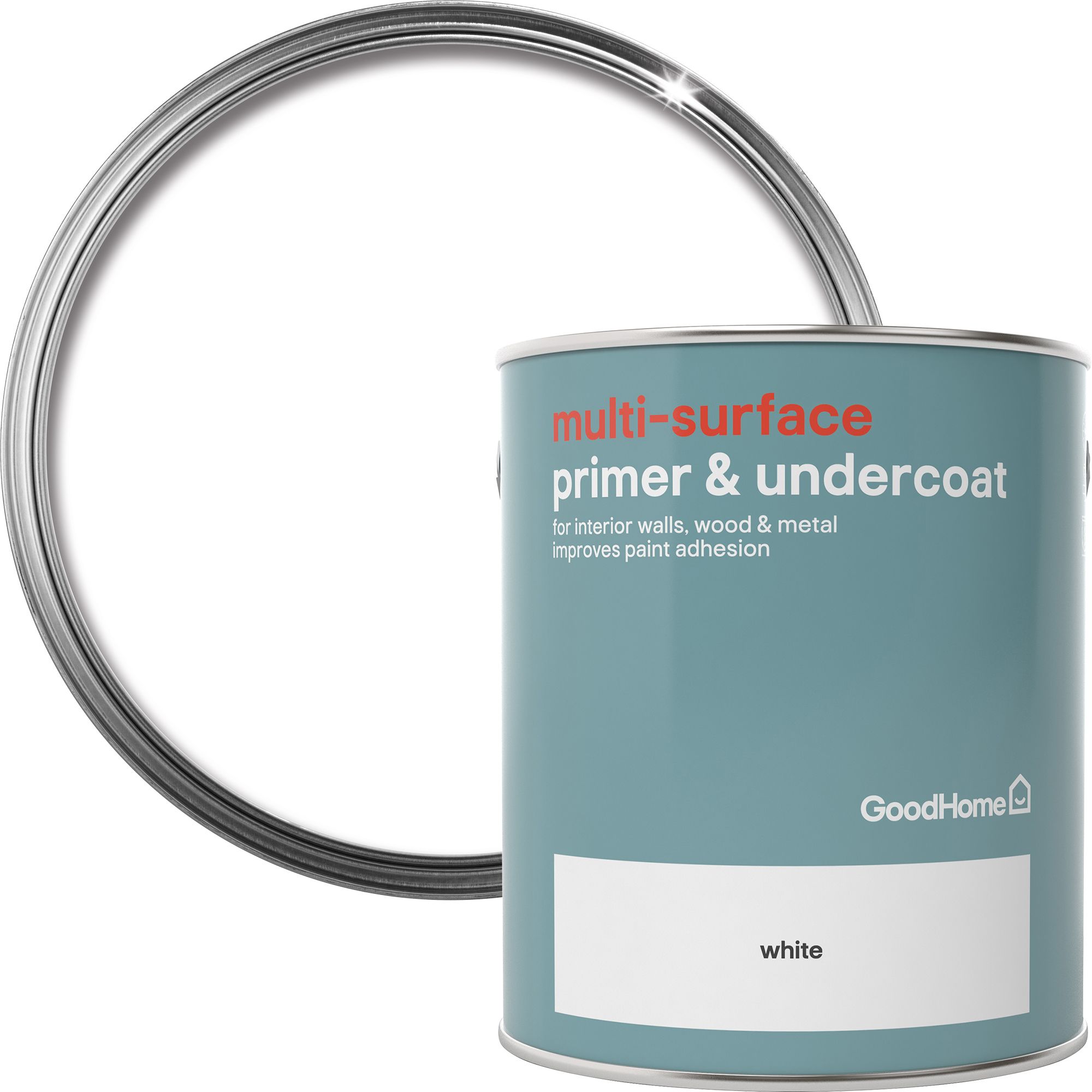 GoodHome MultiSurface White Multisurface Primer & undercoat, 2.5L