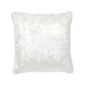 GoodHome Nacre White Faux fur Indoor Cushion (L)45cm x (W)45cm