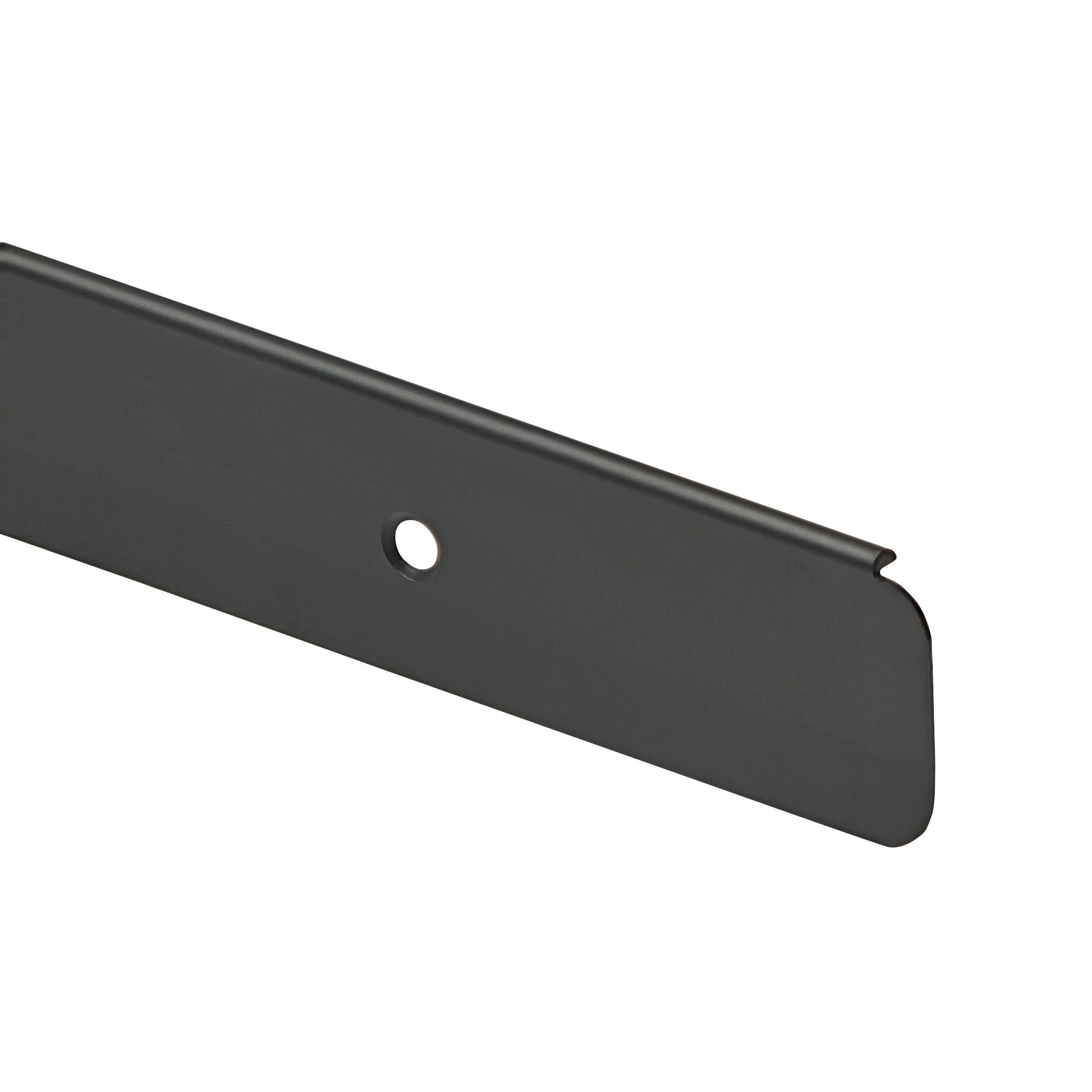 GoodHome Nantua Black Aluminium alloy Worktop end cap (H)28mm (W)30mm