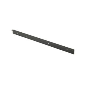 GoodHome Nantua Matt Black Aluminium alloy Worktop joint