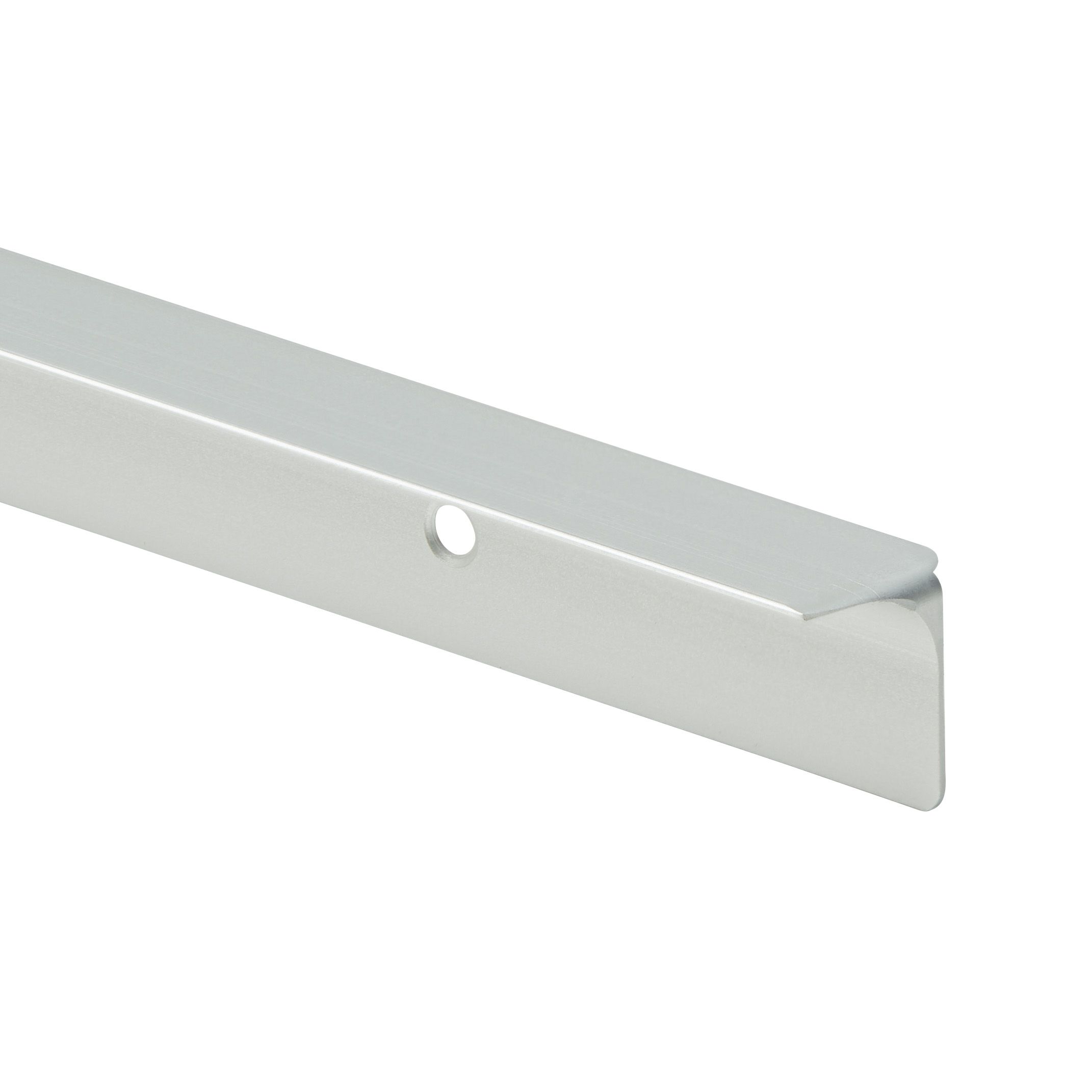 GoodHome Nantua Silver effect Aluminium alloy Worktop joint (H)23mm (W)23mm