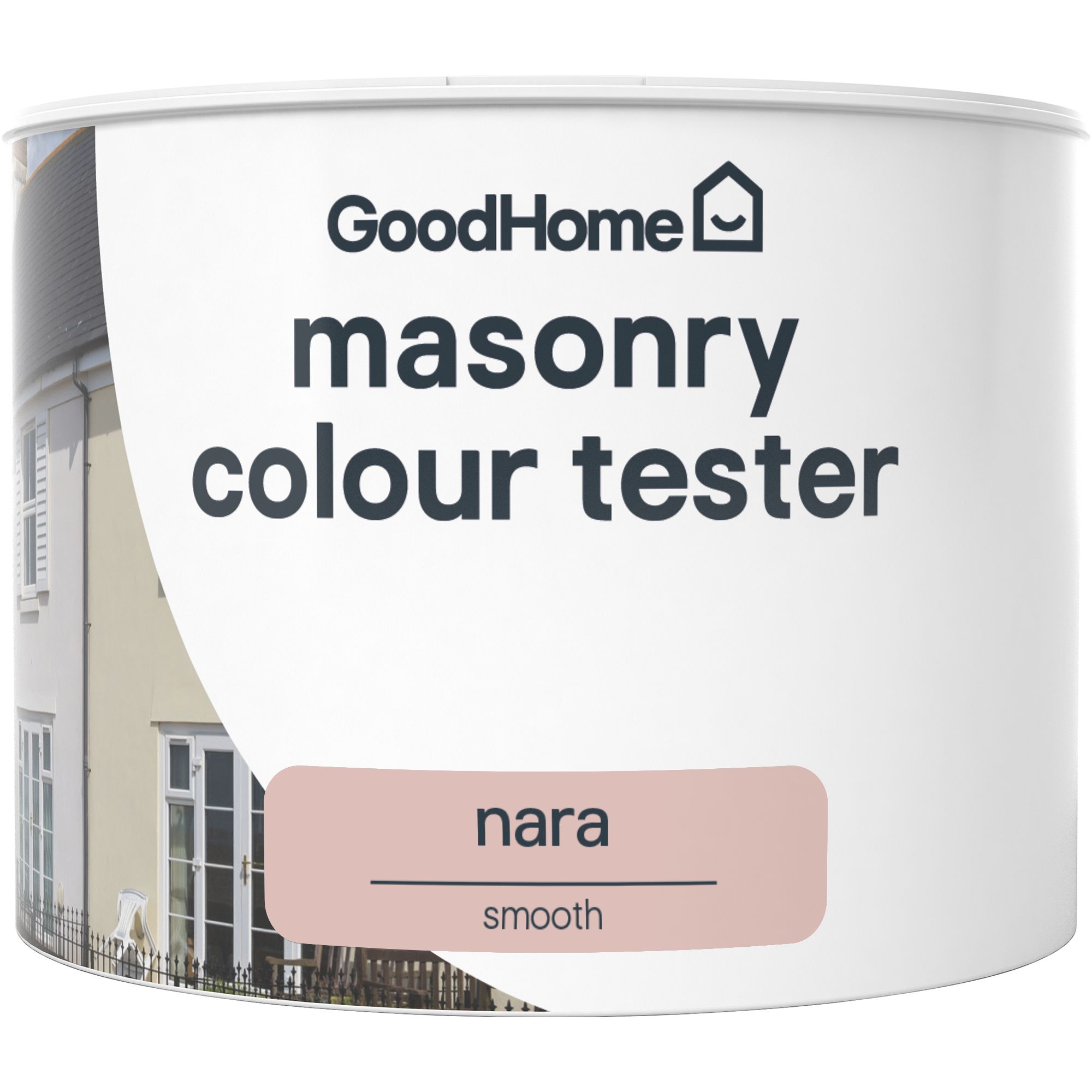 GoodHome Nara Smooth Matt Masonry paint, 350ml Tester pot