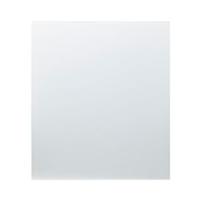 GoodHome Nashi White Glass effect Tempered glass Splashback, (H)800mm (W)600mm (T)5mm