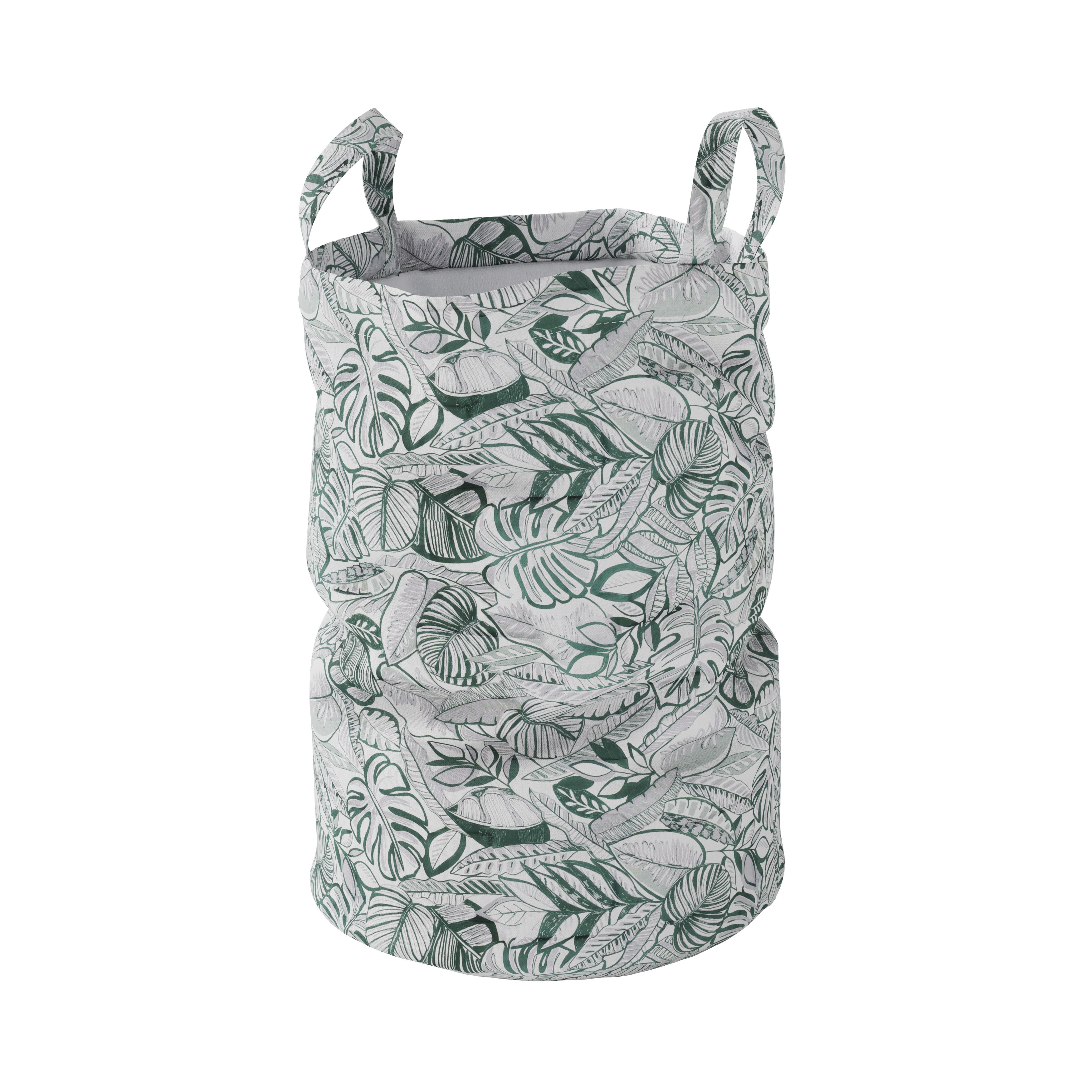 GoodHome Nassua Green Cotton Laundry bag, 45L