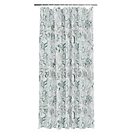 GoodHome Nassua Green Jungle Shower curtain (L)1800mm