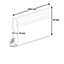 GoodHome Natural MDF Skirting board (L)2.2m (W)90mm (T)19mm