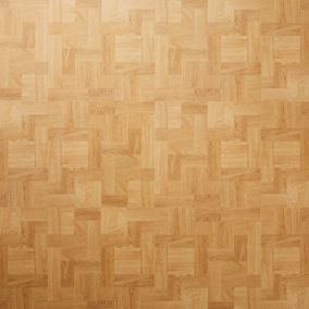 GoodHome Natural Parquet effect Self-adhesive Vinyl tile, 1.21m²