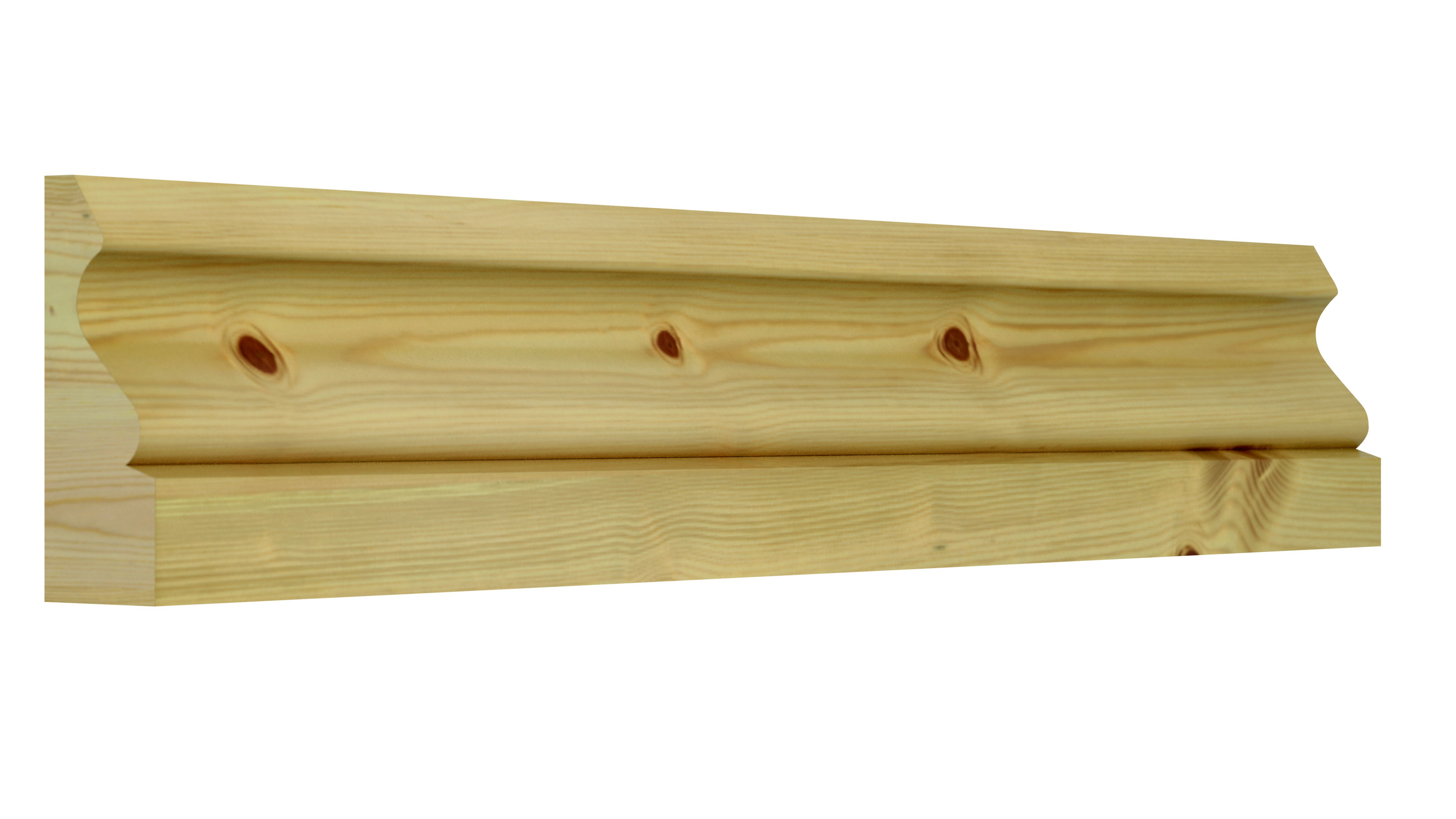 GoodHome Natural Pine Ogee Architrave (L)2.1m (W)58mm (T)15mm
