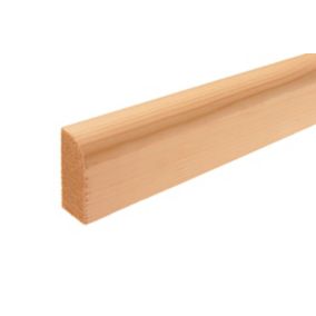 GoodHome Natural Pine Rounded Architrave (L)2.1m (W)44mm (T)15mm