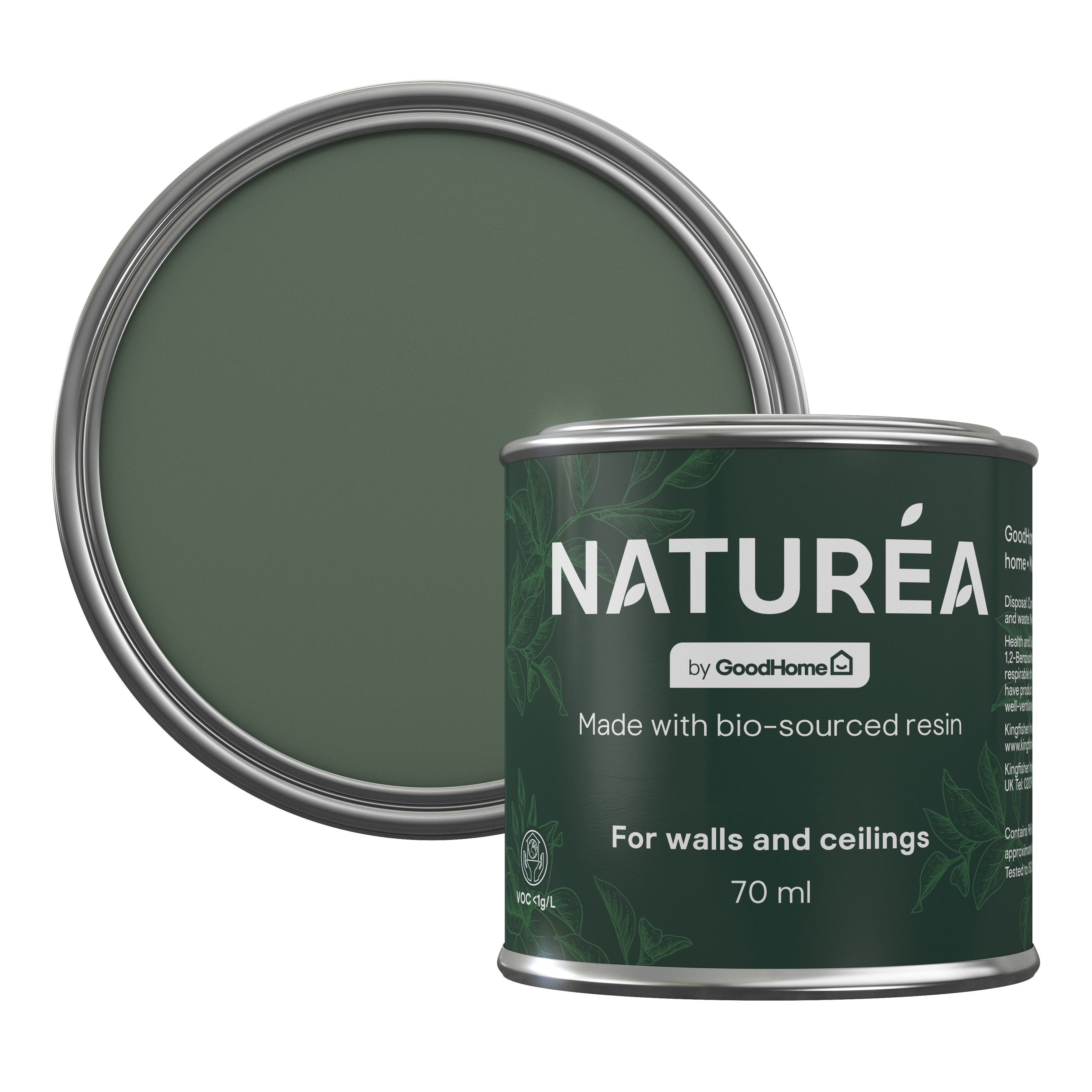 GoodHome Naturéa Clover Velvet matt Wall paint, 70ml