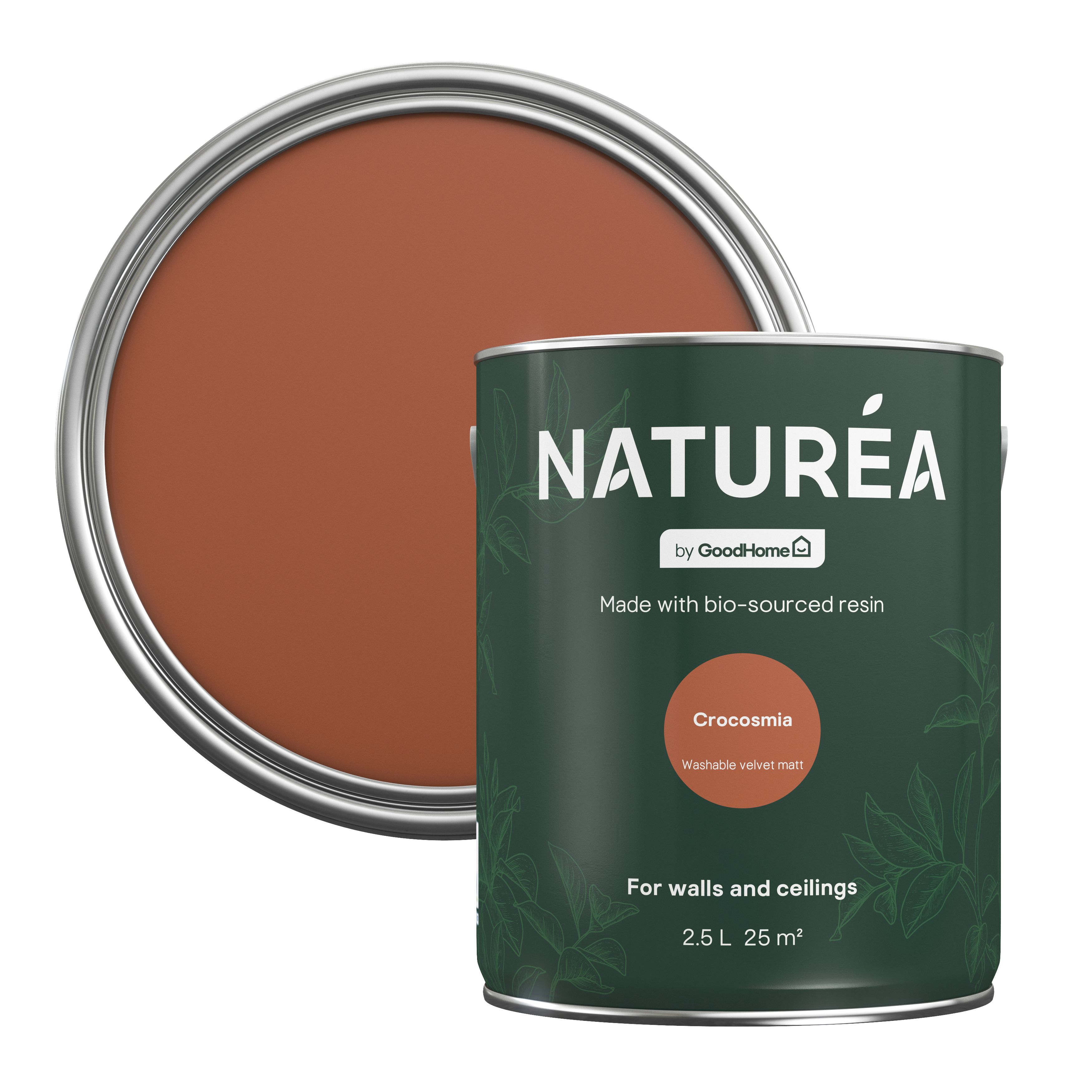 GoodHome Naturéa Crocosmia Velvet matt Wall paint, 2.5L