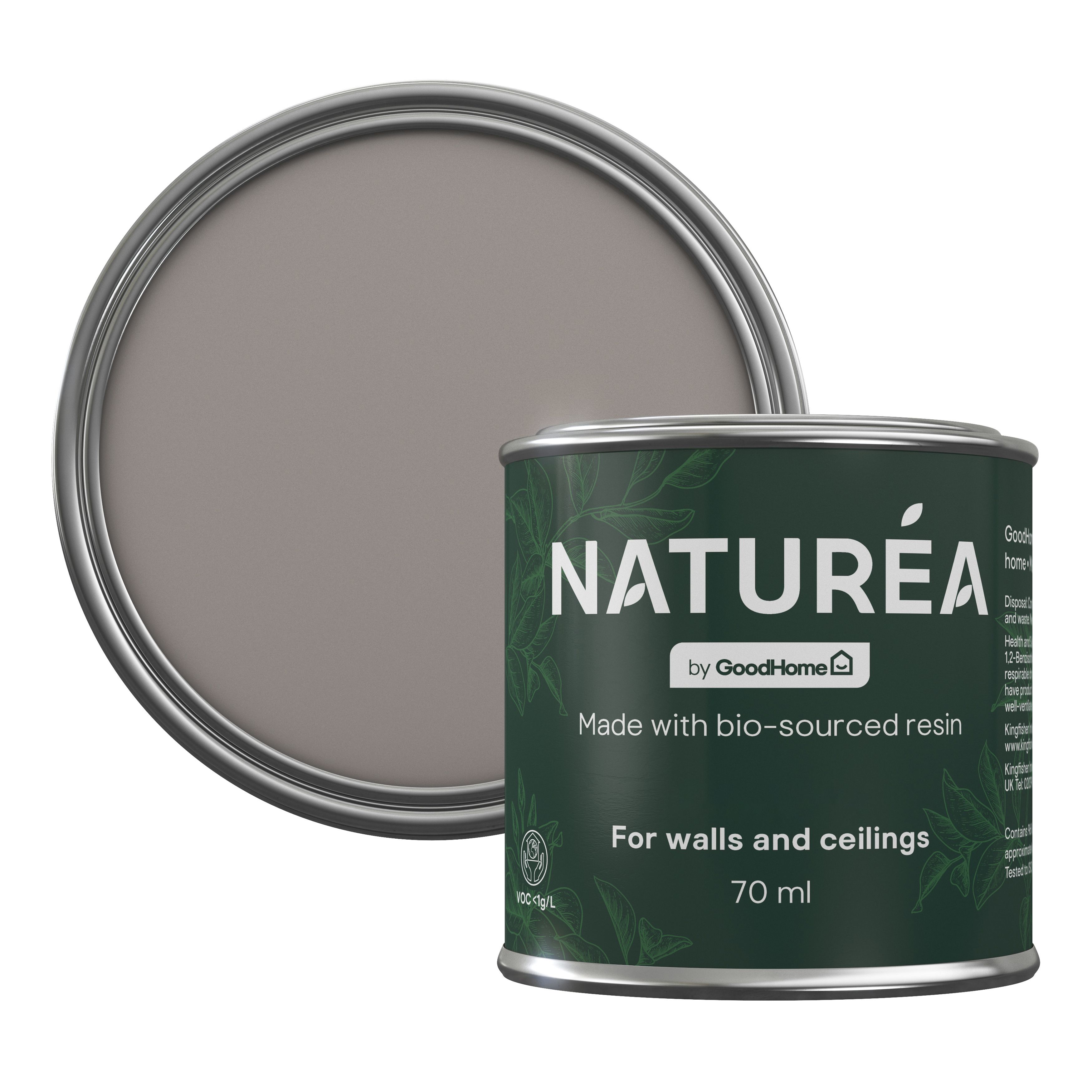 GoodHome Naturéa Mushroom Velvet matt Wall paint, 70ml