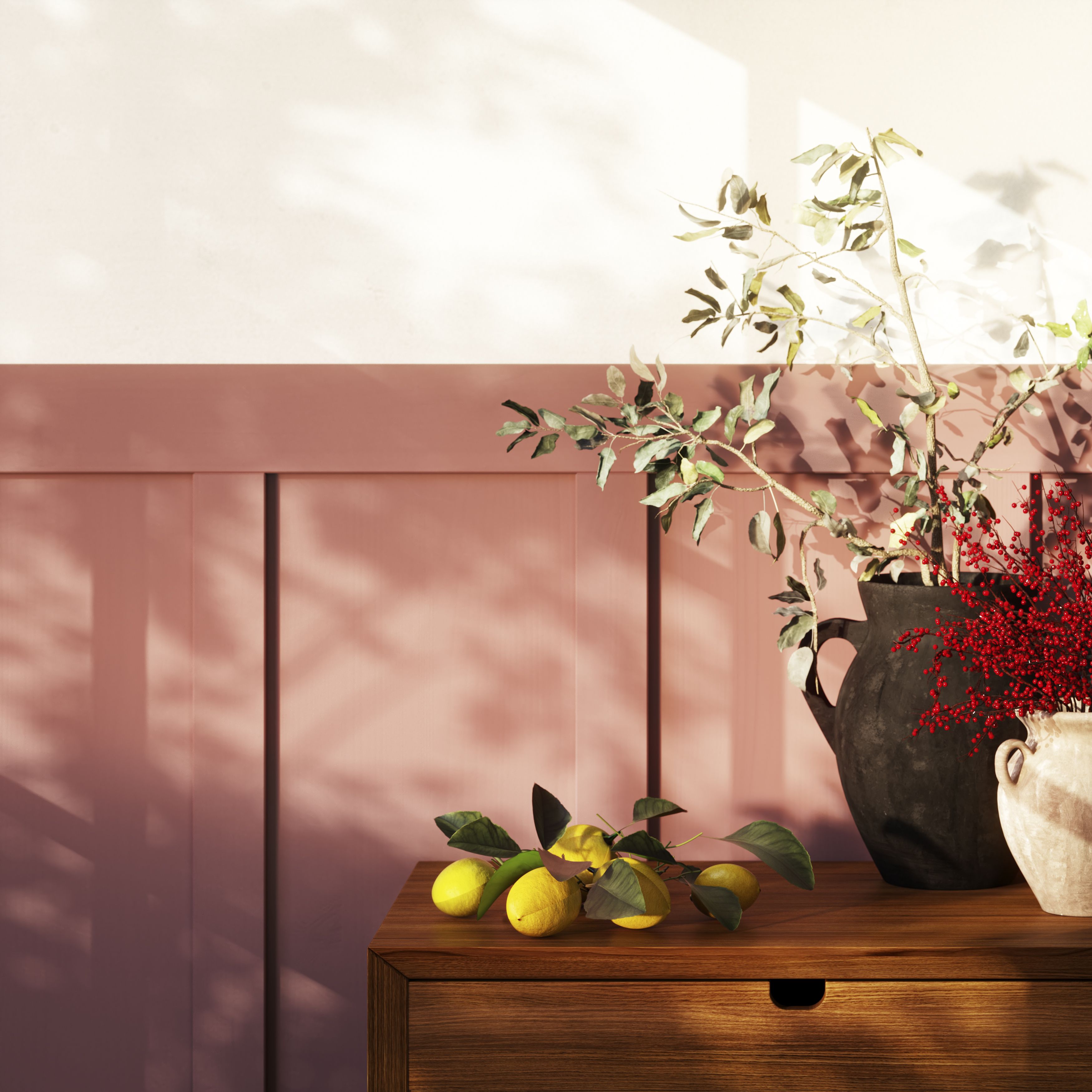GoodHome Naturéa Red Berries Velvet matt Wall paint, 2.5L