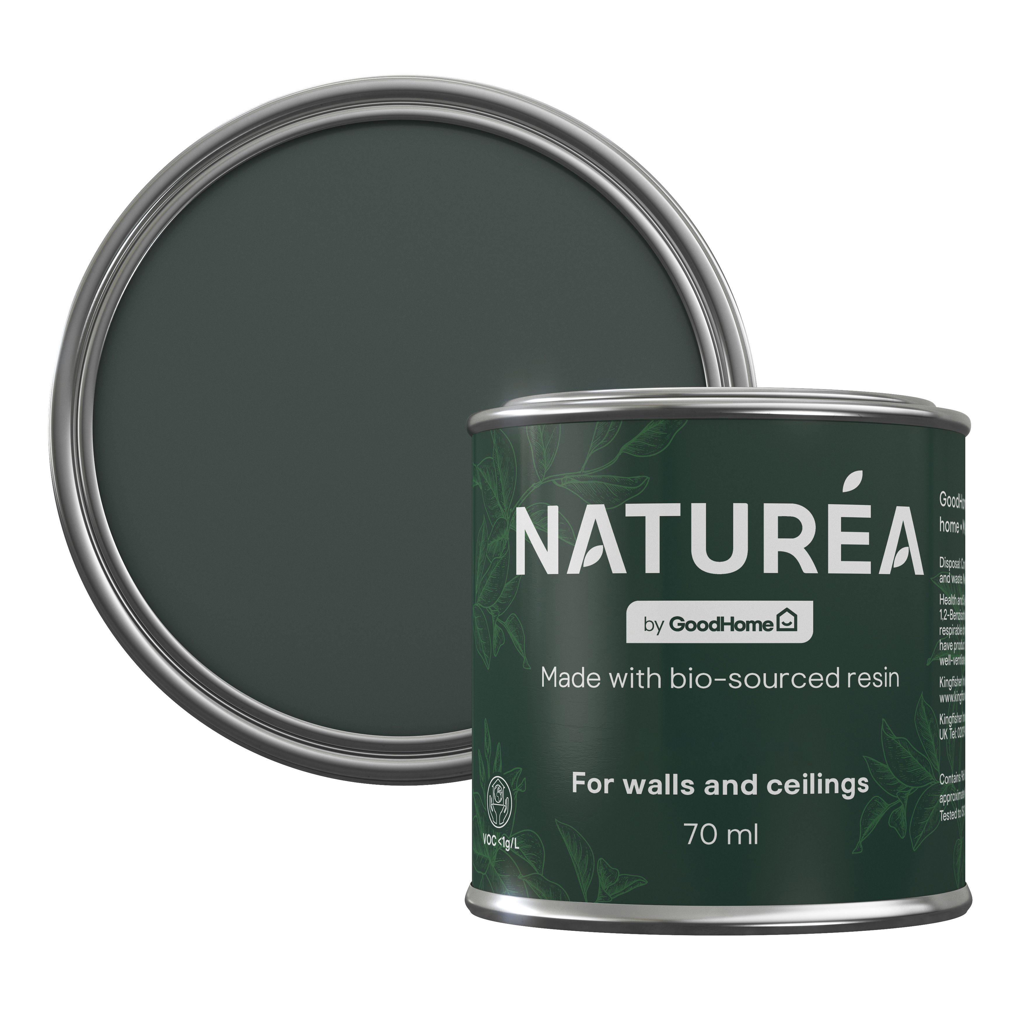 GoodHome Naturéa Spruce Velvet matt Wall paint, 70ml