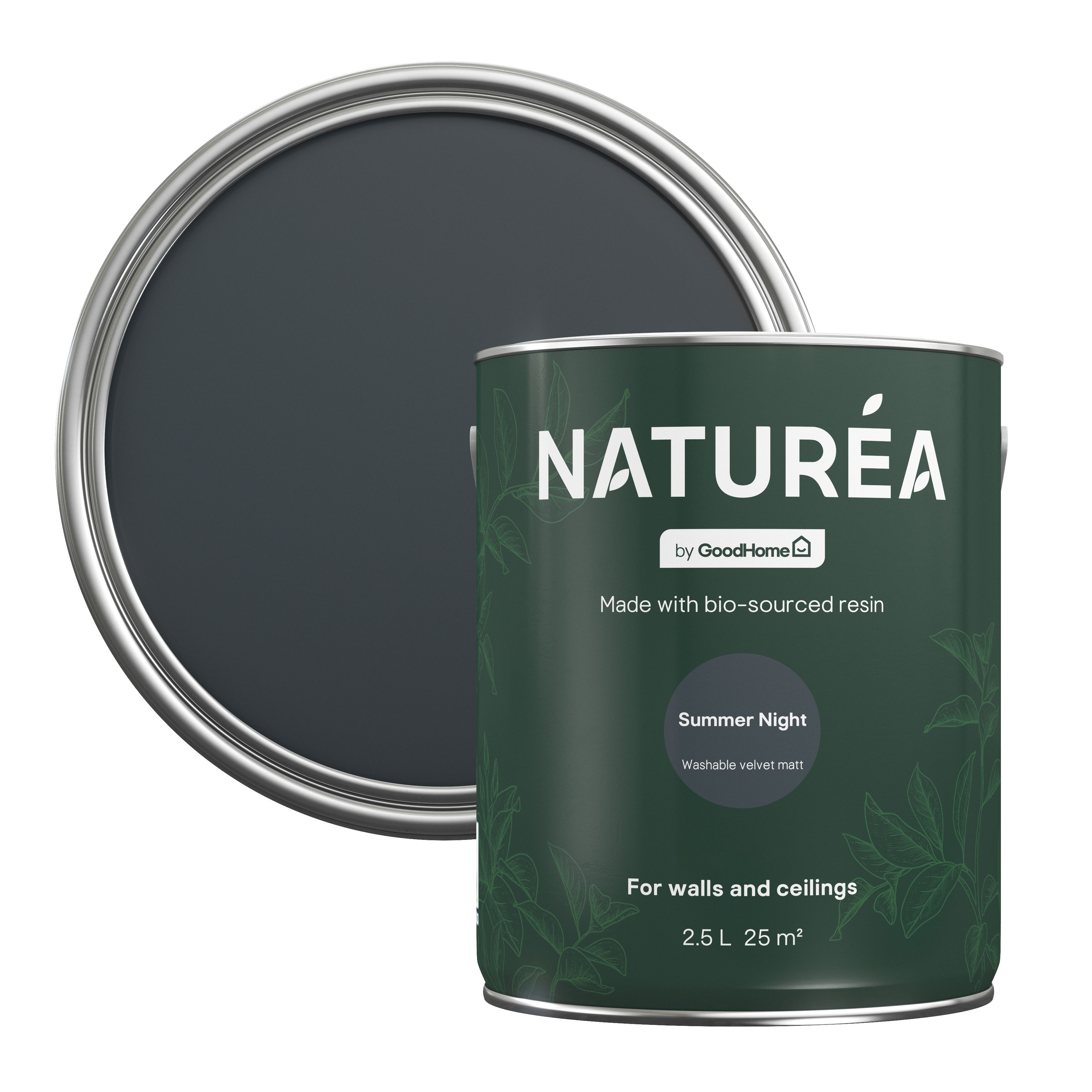 GoodHome Naturéa Summer Night Velvet matt Wall paint, 2.5L