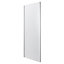 GoodHome Naya Framed Clear Fixed Shower panel (H)195cm (W)76cm