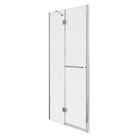 GoodHome Naya Framed Full open pivot Shower Door (W)1000mm