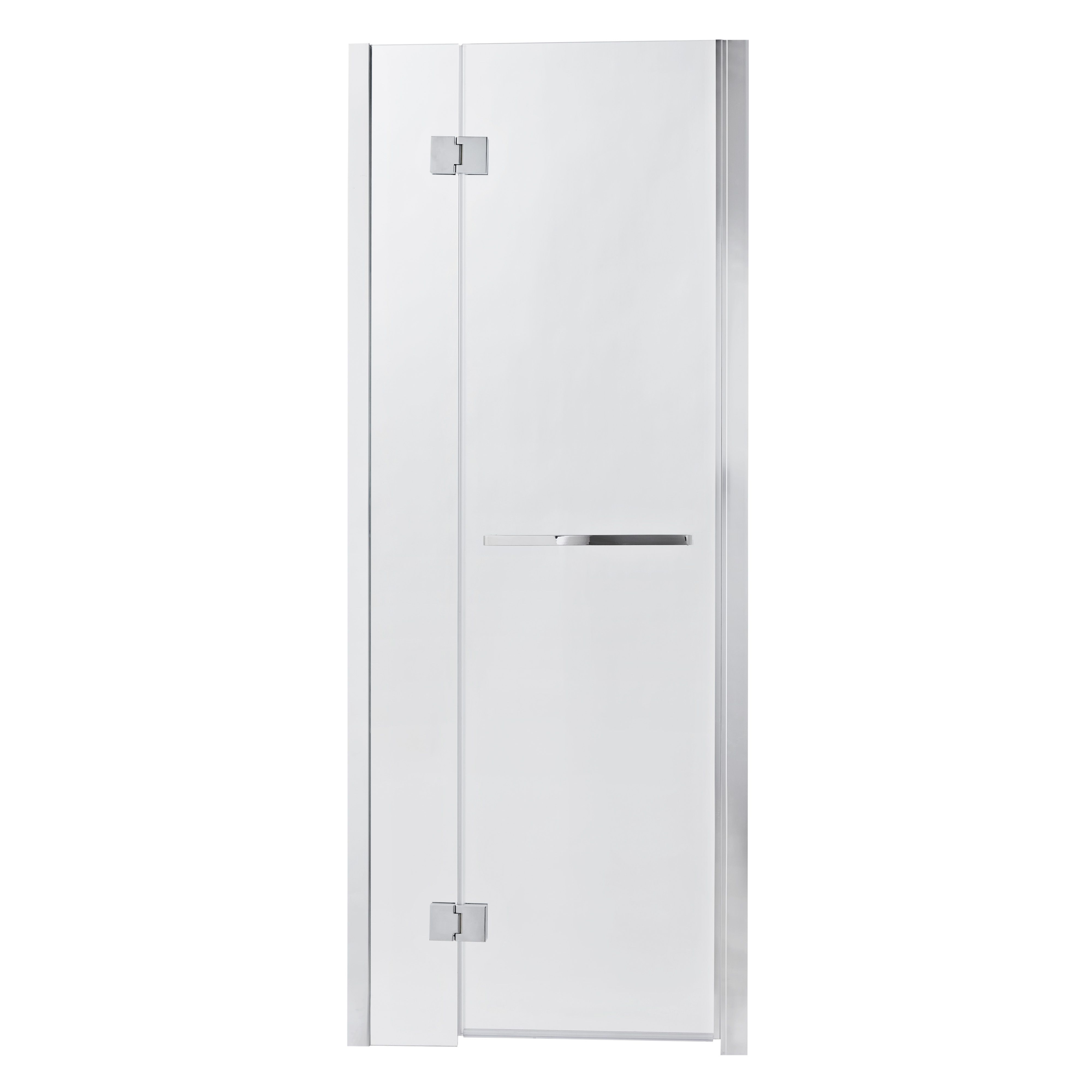 GoodHome Naya Framed Full open pivot Shower Door (W)800mm