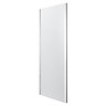 GoodHome Naya Framed Silver Chrome effect Clear No design Fixed Shower panel (H)195cm (W)80cm