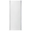 GoodHome Naya Framed Silver Chrome effect Clear No design Fixed Shower panel (H)195cm (W)80cm