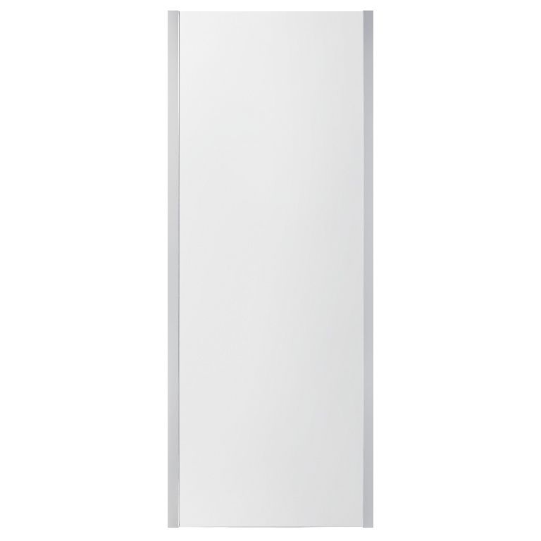 GoodHome Naya Framed Silver Chrome effect Clear No design Fixed Shower panel (H)195cm (W)90cm