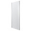 GoodHome Naya Silver Chrome effect Clear Fixed Shower panel (H)195cm (W)90cm