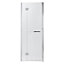 GoodHome Naya Silver effect Clear No design Full open pivot Shower Door (H)195cm (W)90cm
