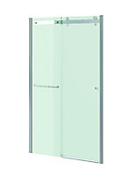 GoodHome Naya Silver effect Clear No design Sliding Shower Door (H)195cm (W)120cm