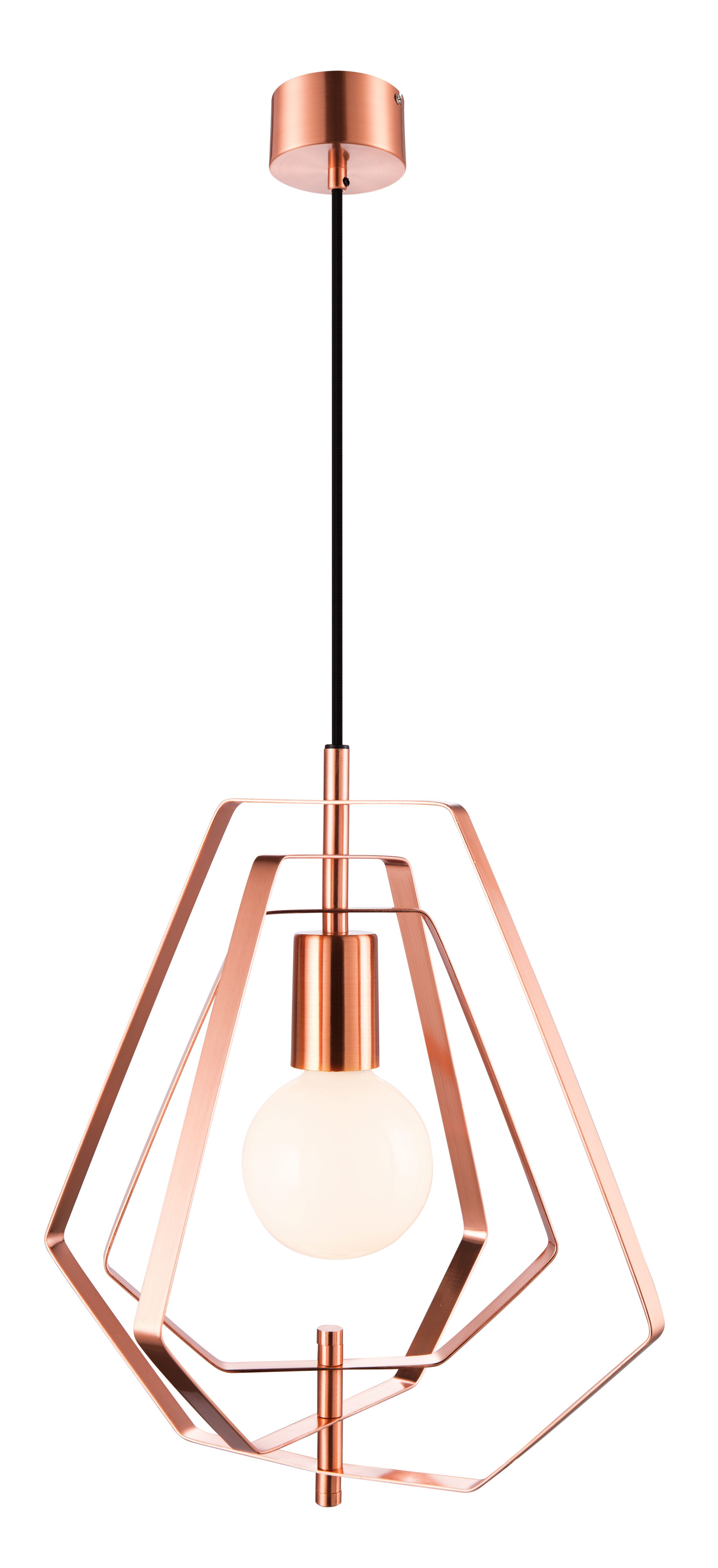 GoodHome Nedoki Copper effect Pendant ceiling light, (Dia)350mm