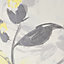 GoodHome Neoti Yellow Floral Textured Wallpaper Sample