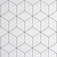 GoodHome Nepeta White Paper & resin Back panel, (H)1800mm (W)600mm (T)3mm