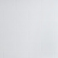 GoodHome Nepeta White / Tile Paper & resin Back panel, (H)600mm (W)2000mm (T)3mm