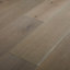 GoodHome Nephin Grey Oak Real wood top layer flooring, 1.58m² Pack