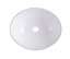 GoodHome Nessa Gloss White Oval Counter top Basin (W)40.5cm